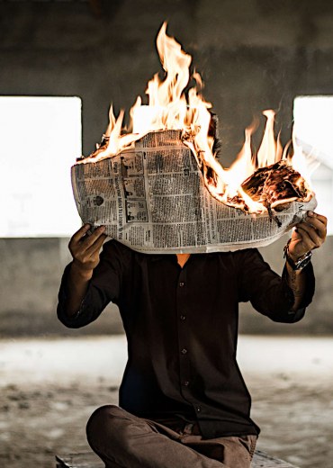 hot news_newspapers on fire